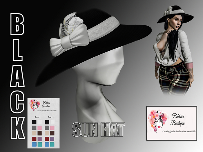 Floppy Sun Hat [Black]