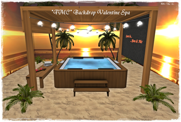 ~TMC~ Backdrop Valentine Spa