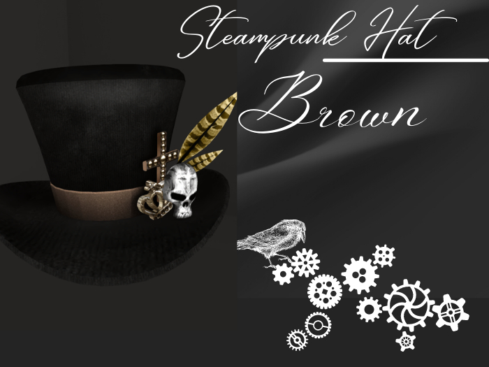 [ARYA] Steampunk Hat - Brown