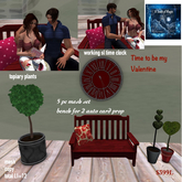 Time to be my Valentine bench set for 2-Box LI-12