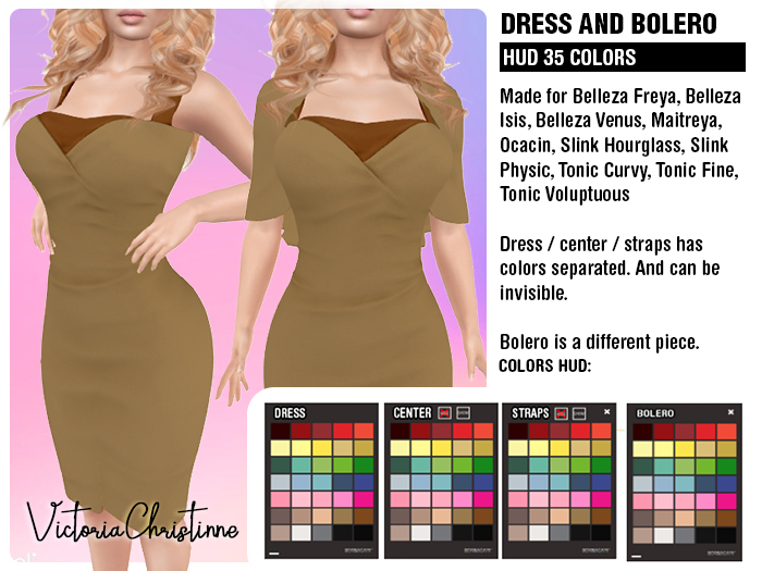 ViC Dress and Bolero - 35 colors