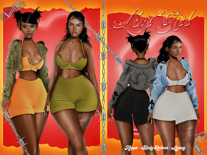 LVRGRL - Ribbd Shrts FATPACK