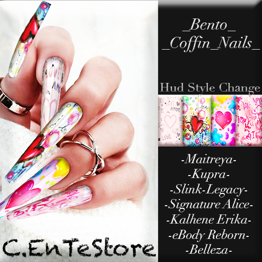 _C.EnTeStore_EXCLUSIVE!! COFFIN  NAILS_LOVE VALENTINE_