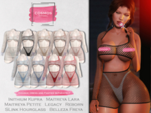 [COSMOS] Violet Bodycon Dress Net / 9 Colors Fatpack Demo