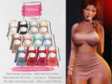 [COSMOS] Violet Bodycon Dress Silk / 12 Colors Fatpack