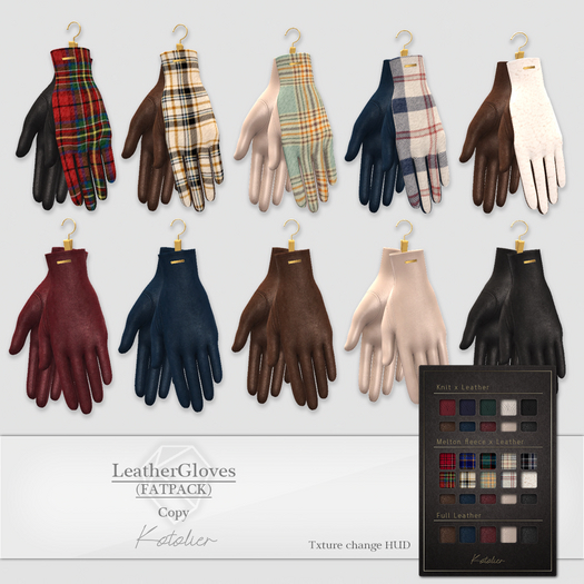 Kotolier . LeatherGloves (FATPACK) 