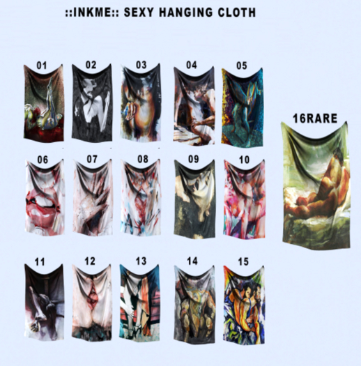 16 ::InkMe:: Sexy Hanging Cloth RARE