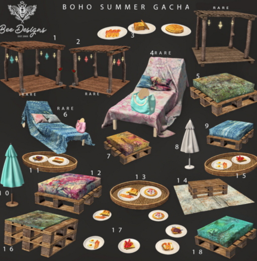 04 Bee Designs Boho Summer  RARE
