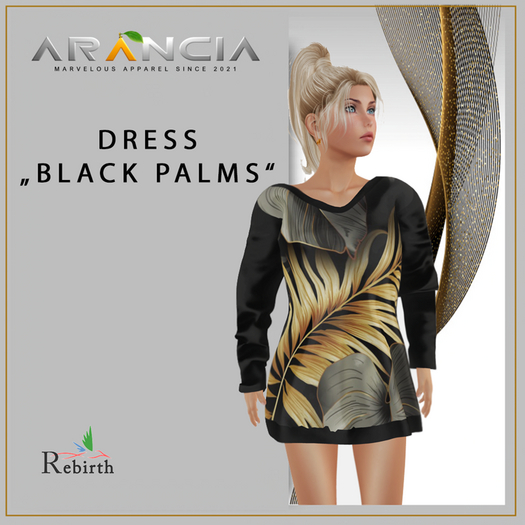 DRESS BLACK PALMS - REBIRTH