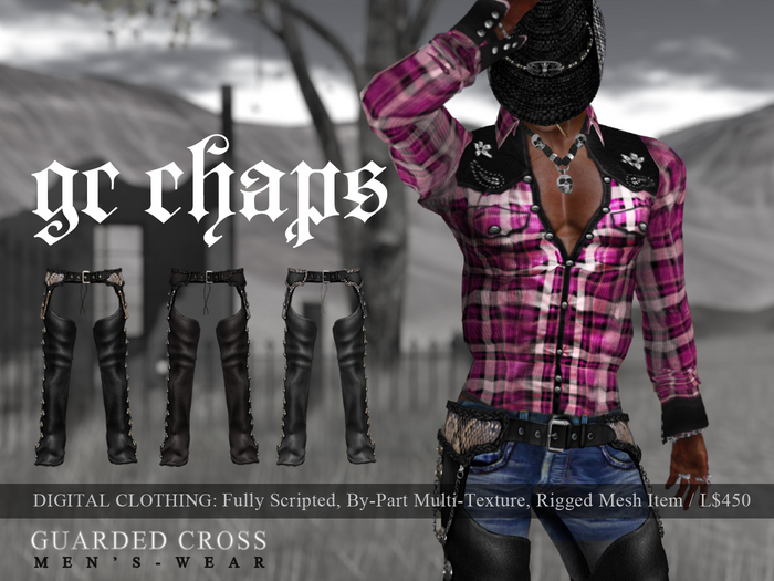 *GUARDED CROSS/Men’s-Wear* GC Chaps