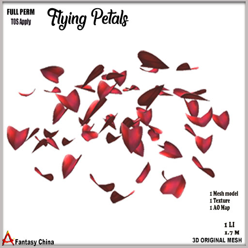 FULL PERM Flying Petals 