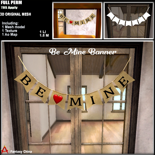 Full Perm Be Mine Banner 