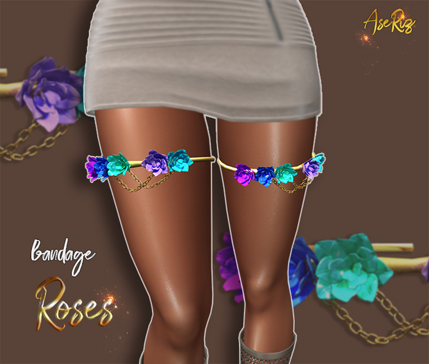 AseRiz - bandage Roses legs