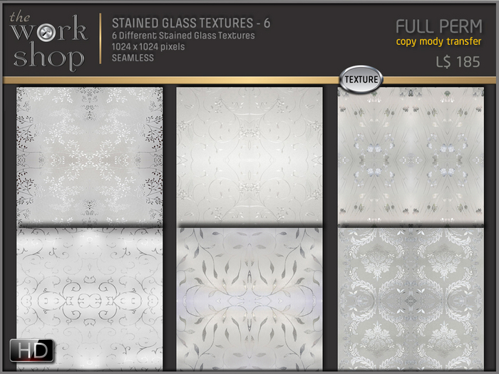 STAINED GLASS - 6 TEXTURES