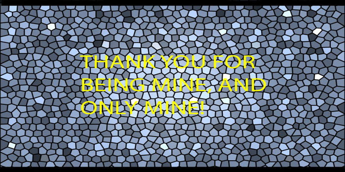 40 THANK YOU FOR BEING MINE, AND ONLY MINE!