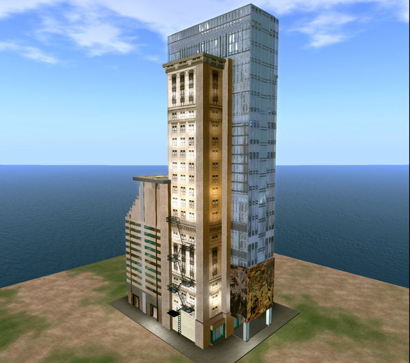 Tall Downtown block- 82 land Impact- 35m by 44m footprint