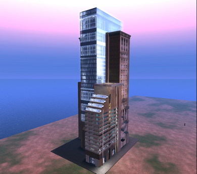 Second Life Marketplace - Tall Downtown block- 82 land Impact- 35m by ...