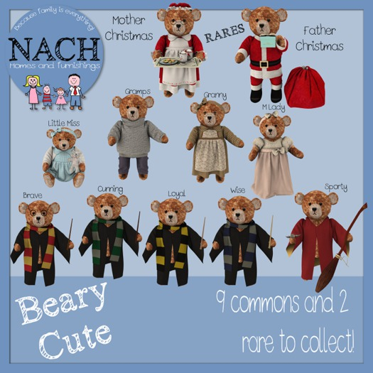 1. NACH Mother Christmas Bear RARE