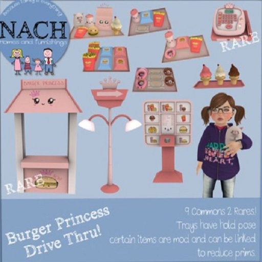1. NACH Burger Princess Counter RARE