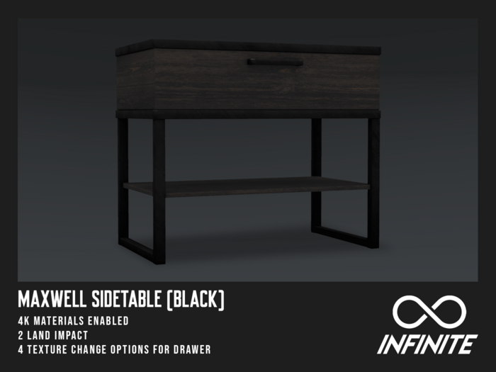 Infinite - Maxwell Sidetable (Black)