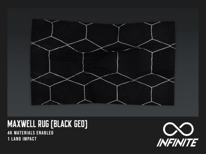 Infinite - Maxwell Rug (Black Geo)