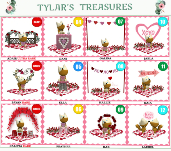 03  TYLAR'S FOXXY VALENTINE GATCHA CALISTA RARE