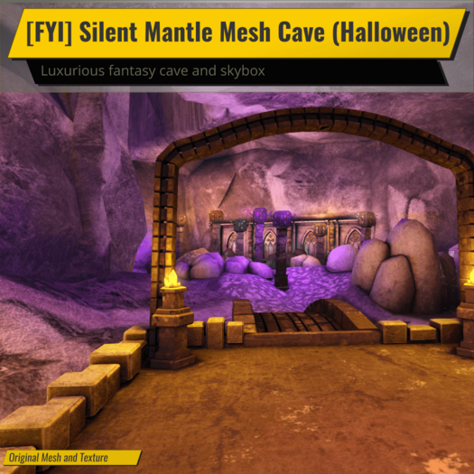 [FYI] Mesh Material Fantasy Castle Cave with Bridges (Halloween) 