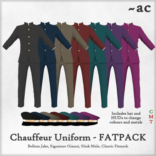 ~AC Chauffeur Uniform - FATPACK