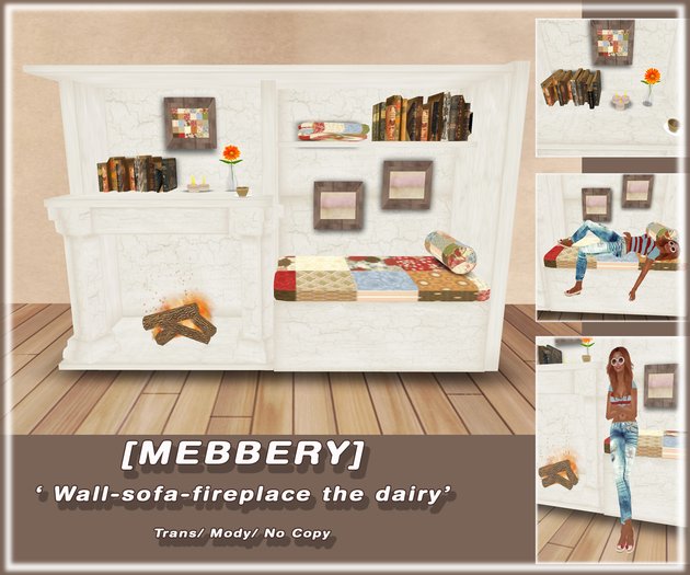 [meberry] Wall-sofa-fireplace the dairy