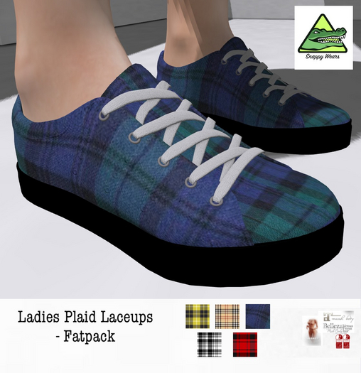 Snappy \\ Ladies Plaid Trainers