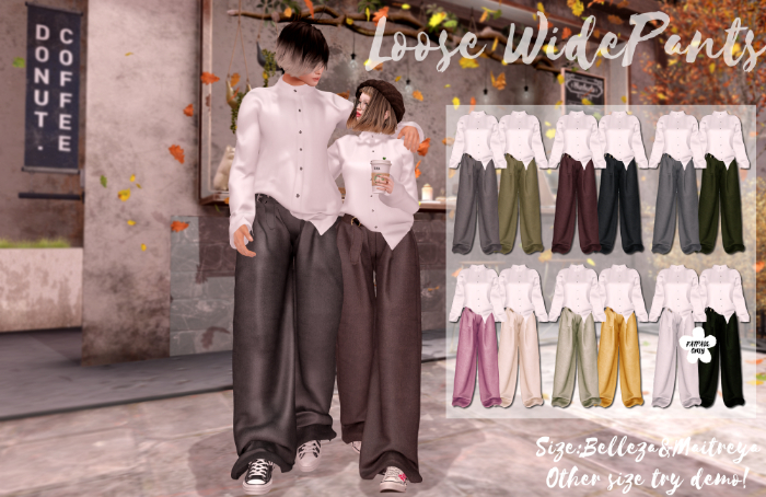 [RNK]Loose WidePants_FATPACK(wear)