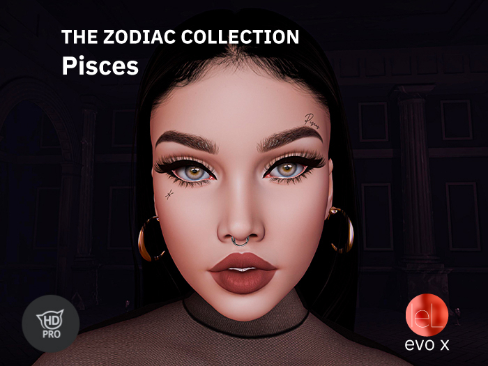 The Zodiac Collection Tattoo: Pisces (Lelutka Evo X + classic BoM)