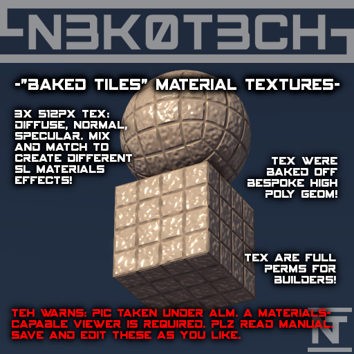 [-NT-] 'Baked Tiles' Material Tex [Boxed]