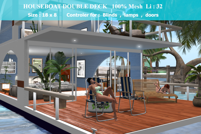 HOUSEBOAT DOUBLE DECK BOXED