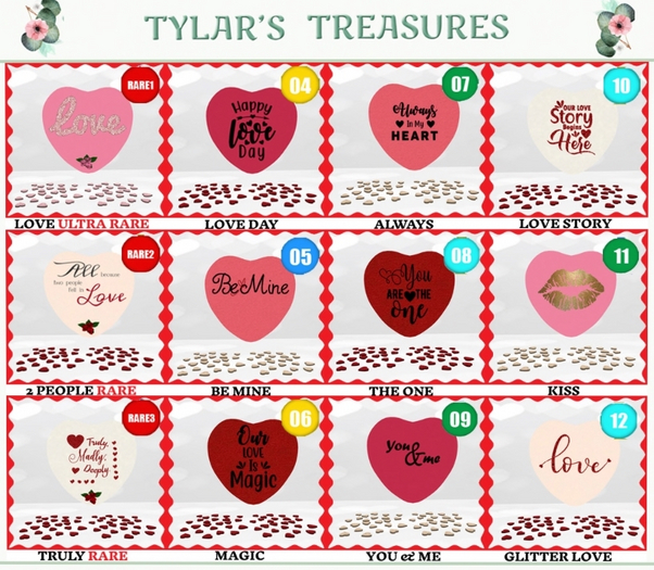 03 TYLAR'S CONVERSATION HEARTS GATCHA TRULY RARE