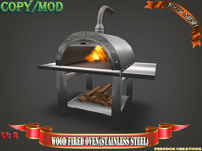 Wood fired oven(stainless steel)-Freedom creations
