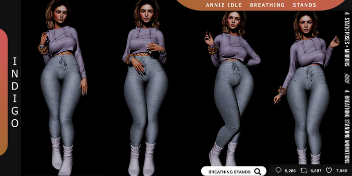[InDiGo] Annie Breathing & Static Stands Set