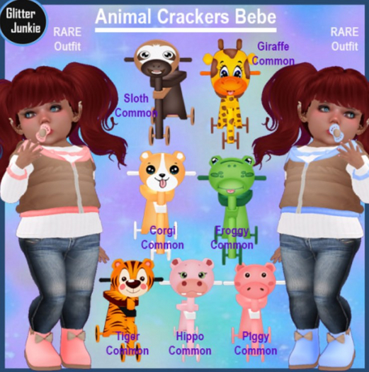 Glitter Junkie - Animal Crackers Rideable Corgi