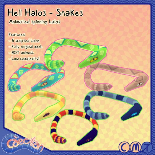Caecilian - Hell Halos [Snakes] (boxed)