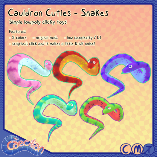 Caecilian - Cauldron Cuties [Snakes] (boxed)