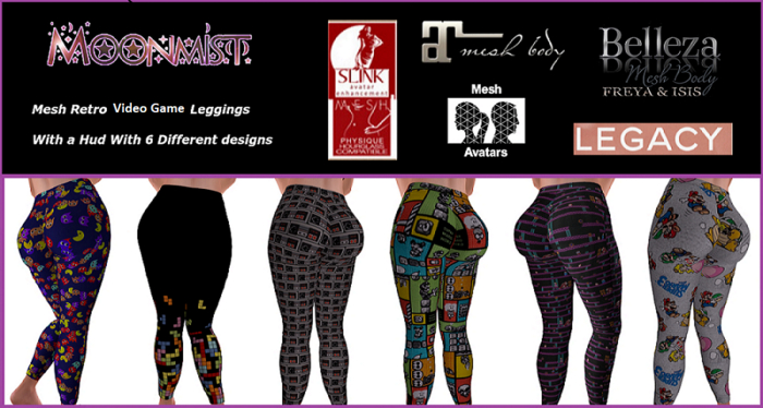*MoonMist* Retro Video Game Leggings