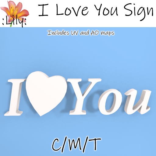 :LILY: I Love You Sign