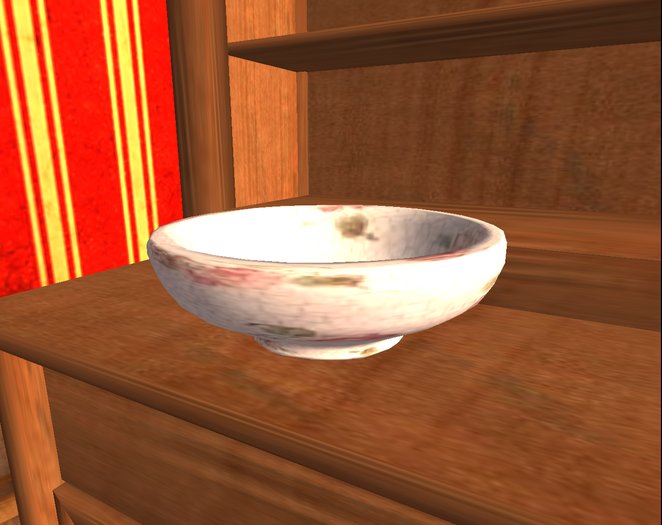 Homestead~Cracked Rose Serving Bowl