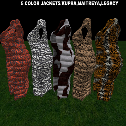 5 COLOR JACKETS/KUPRA,MAITREYA,LEGACY