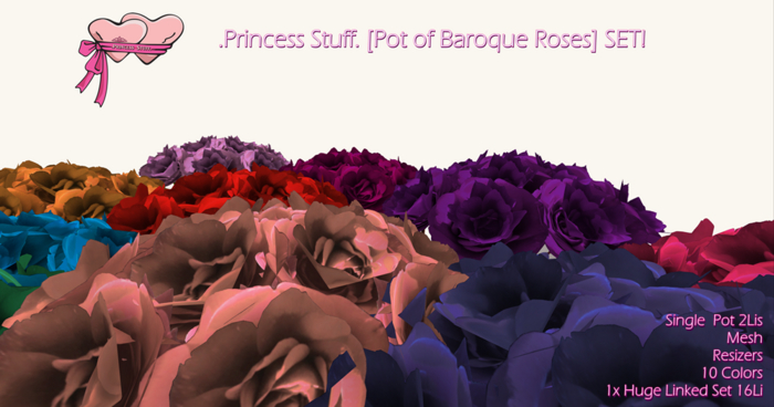 .Princess Stuff. [Pot of Baroque Roses] SET!_add