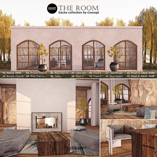 Concept}*14. TheRoom. Divan B.  Adult. RARE