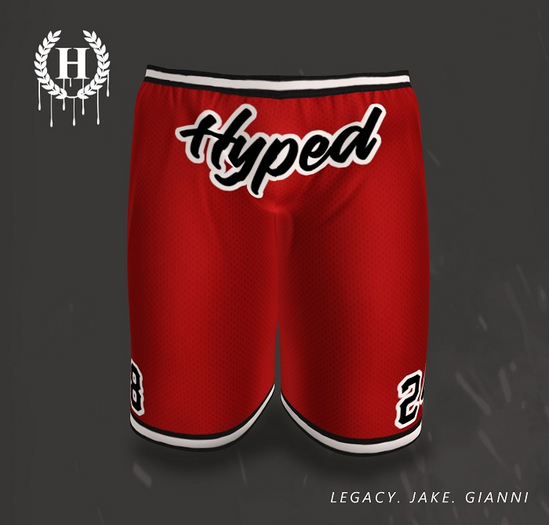 [H.] LUKAS SHORTS- RED- UNPACK