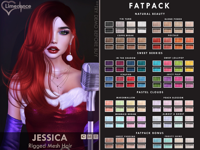 {Limerence} Jessica hair-Fatpack