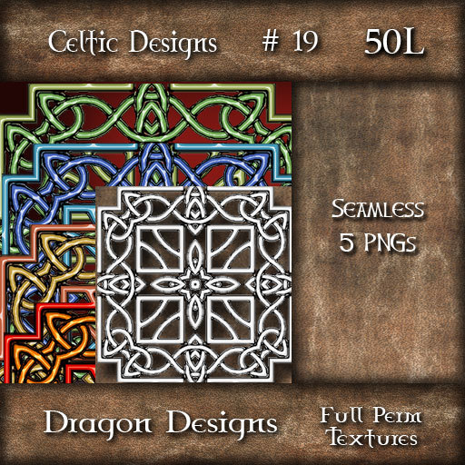 Dragon Designs Seamless Celtic Knot - 19