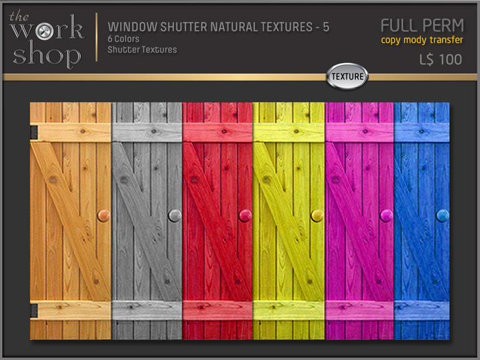 Window Light Shutter Texture Second Life Marketplace - WINDOW SHUTTER NATURAL TEXTURES - 5